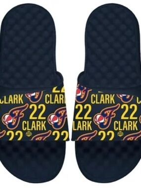 Indiana Fever Caitlin Clark ISlide Sandals Unisex Kids Size 3